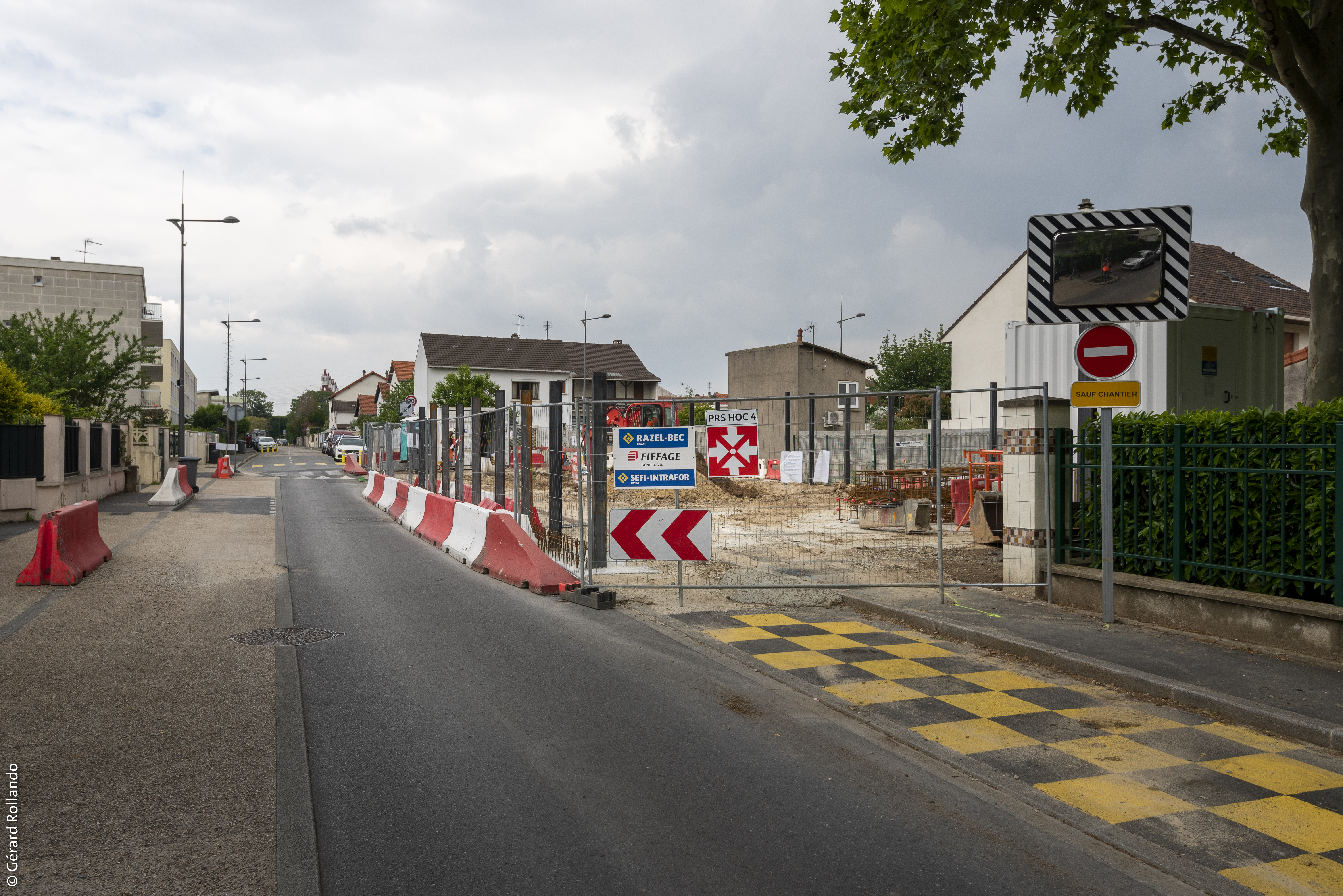 Prise de vue du chantier de l'ouvrage de service Hochdorf avant la phase de terrassement (mai 2019)